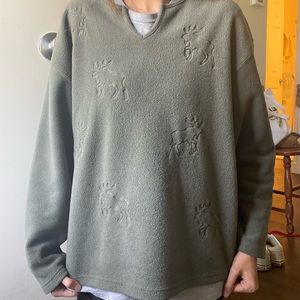 Arctic Image Moose Fleece Crewneck